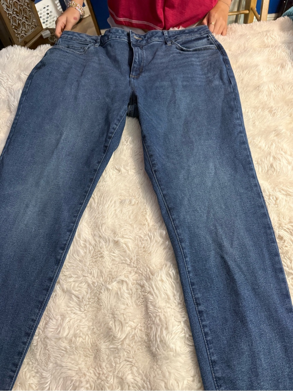 Sonoma Straight-Leg Jeans in Mid Blue Wash